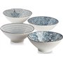 QINLANG Lot de 4 bols à ramen japonais en céramique pour céréales