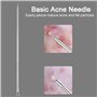 Rnitle 5 Pièces Blackhead Remover Outil,Pimple Extractor Acne aiguille Blackhead Remover Set,d’extracteur de point-noir,Acier In