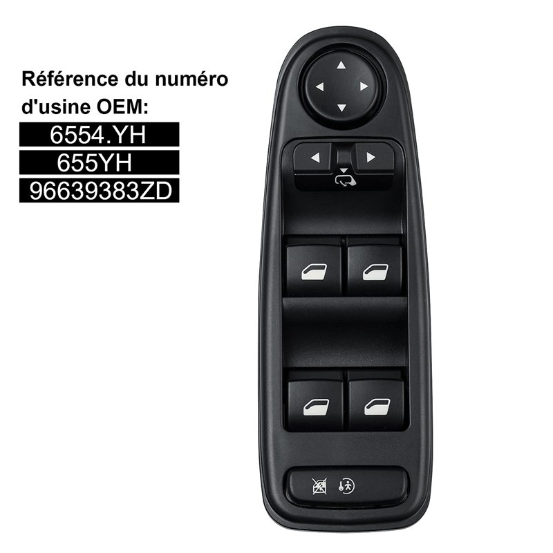 Image secondaire de YAOPEI Commande Leve Vitre C4 Picasso Conducteur Avant Gauche 6554.YH Interrupteur Bouton Lève Vitre Pour Citroen C4 Grand Picas