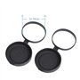 Kylietech Cache d'objectif pour jumelles 42 mm - Pour jumelles 8 x 42 10 x 42 12 x 42 - Diamètre extérieur 50-52 mm, Noir