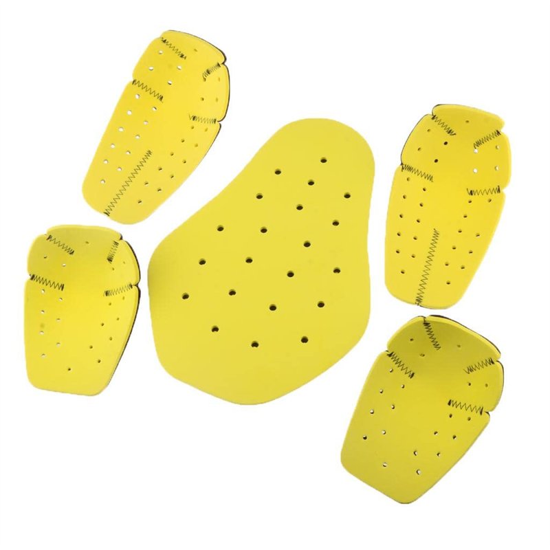 Sharplace Ensemble de Kit de Protection Moto 5 Pièces, Accessoire Doublure Amovible en Mousse, Protection Épaules, Coudes, Dos p