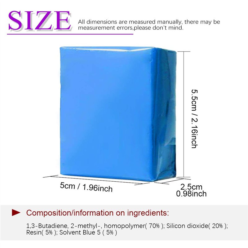 Image secondaire de Swpeet Lot de 5 barres d'argile pour nettoyage de voiture 100 g