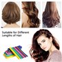 Diealles Shine Rouleaux Bigoudis Cheveux, 42 Pcs Twist-Flex Bigoudis en Mousse pour Salon de Coiffure ou DIY, Multicolores Acces