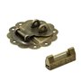 Cadenas Loquet Hasp Boucle Serrure - Vintage Design Alloy Latch Retro Style Mini avec vis et clé, à verrou rétro pour boîte bijo