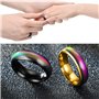 5 Pièces Bague de Changement de Couleur, Bague d'Humeur, Bague de Température, Changement de Couleur Bague d'Humeur, pour Hommes