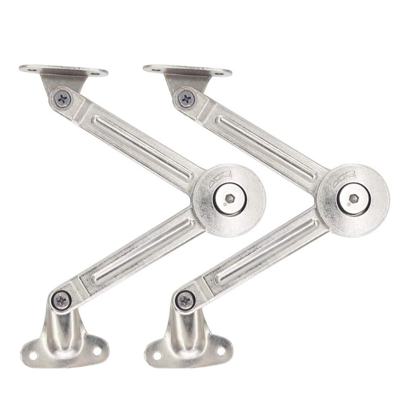 Tuggui Lot de 2 compas à système d’amortissement pour abattants de portes relevables de placard de cuisine