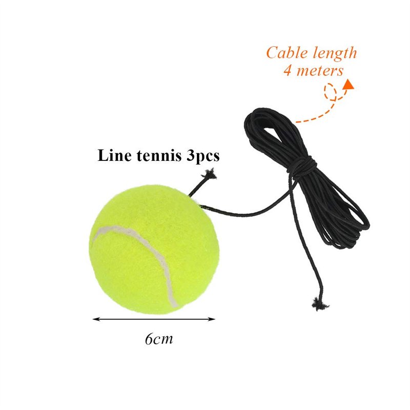 Image secondaire de TIMESETL Balles de Tennis avec Corde 3 Pcs, Balle d'Entraînement Élastique pour Entraîneurs, Adultes, Débutants, Entraînement So