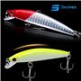 Senven - minnow leurres, Leurre de pêche Minnow Manivelle Appât articles de pêche, appâts de pêche en mer et eau douce, appâts r