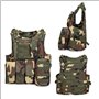Gilet militaire tactique de chasse pour pour airsoft, Jungle Camo