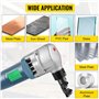 VEVOR Grignoteuse Électrique 380 W Cisaille Grignoteuse à Tôle Épaisseur 1,8 mm, 1800 tr/min Outil Professionnel de Découpe Méta