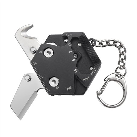 Outil Multifonction 14 en 1 Couteau Suisse outil de poche multifonction Porte clef multifonction pour Camping Randonnée