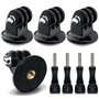 Adaptateur de trépied GoPro Adaptateur 4PCS avec Vis moletée pour Gopro Hero 5 Hero 5 Session Hero 4 Hero 3+ Hero 3 Hero 2 Hero