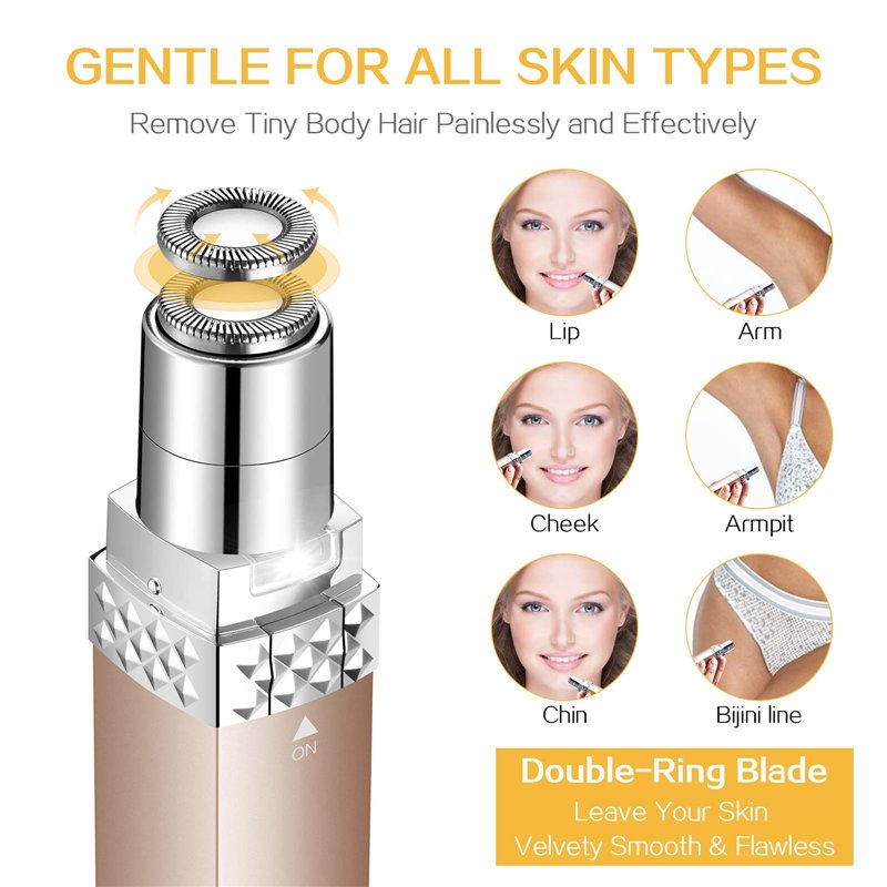 Image secondaire de Épilateur électrique portable rechargeable par USB pour femme