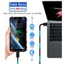 2x 1M Câbles Micro USB à Pointe Extra Longue pour Téléphones Blackview OSCAL S60 (Pro) BV4000 BV4900 BV4900s BV5500 Plus BV5800