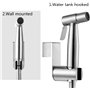 Bidet à main robinet de toilette pulvérisateur bidet d'eau chaude ， accessoires de bidet accessoire de douche en acier inoxydabl