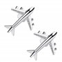 YZSZ 1 Paire Bouton de Manchette Avion en Métal Chemise pour Homme Jet Boutons de Manchette Boutons de manchette en forme d'avio
