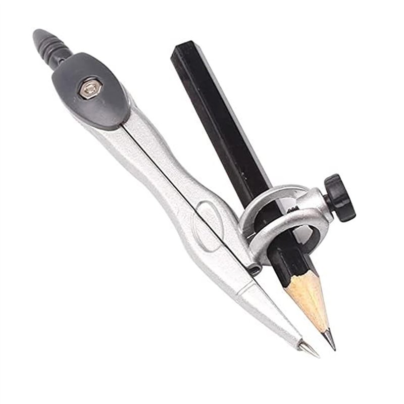 Image secondaire de Rpanle Compas avec Bague, Compas scolaire de précision, Compas à Réglage Rapide, Compas en Métal, Compas à Pointes pour Menuisie