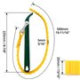 QWORK Clé à Sangle pour Filtre à Huile Réglable 9 Pouces