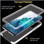 Coque pour Samsung Galaxy S20 FE 5G, Étui Transparent Housse en Silicone Intégral 360 Degrés Protection Anti-Scratch Anti Choc F