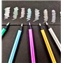 Madeki 12 Crayons de Couleur Métallisés pour Coloriages, Dessins et Faire des Cartes de Vœux