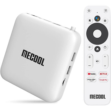 Android TV Box 12.0 MECOOL KM2 Android TV avec Netflix certifié Amlogic S905X2-B TV Box Android 4K Streaming Media Player certif