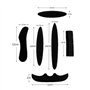 #N/A 27 pièces Universel Casque Remplacement Mousse Rembourrage Kit Vélo Casque Doublure Protection, Absorbant la Transpiration,