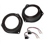 Sound-way Kit adaptateurs Montage Enceintes Haut-parleurs 10 cm Compatible avec Fiat