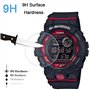 Youniker Lot de 3 films protecteurs d'écran en verre trempé pour montre Casio GBD800 G Shock GBA800 - Anti-rayures