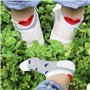 beifon 6 Paires Chaussettes Femme Coeur Fantaisie Chaussette Basses Femme Courtes Invisibles Socquettes Motif Coeur Rayure 35-38