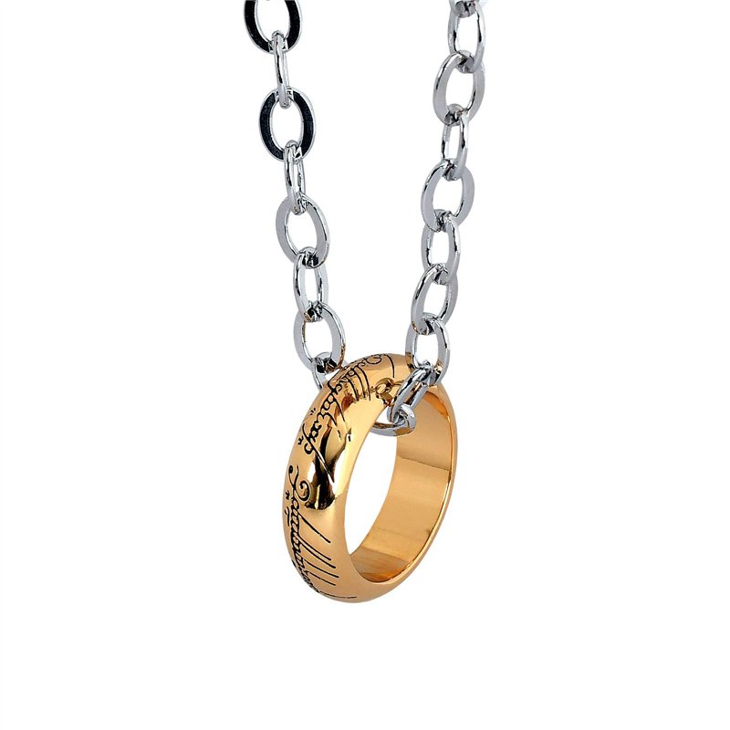 Bague Le Seigneur des Anneaux L'Anneau Unique Plaqué Or