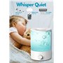 Humidificateur à Brouillard Froid MEGAWISE Pour Bébé, Chambre à Coucher, Crèche, Maison et Bureau | Vaporisateur Ultra - Silenci