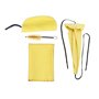 Alnicov Kit d'entretien de nettoyage pour saxophone avec 3 pièces de chiffon de nettoyage et brosse d'embout buccal Outil d'entr