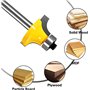 Routeur de Arrondi Fraise Defonceuse Arrondi Coin Rayon Outil de Bordure pour Le Travail du Bois Outils Carpenter 4PCS