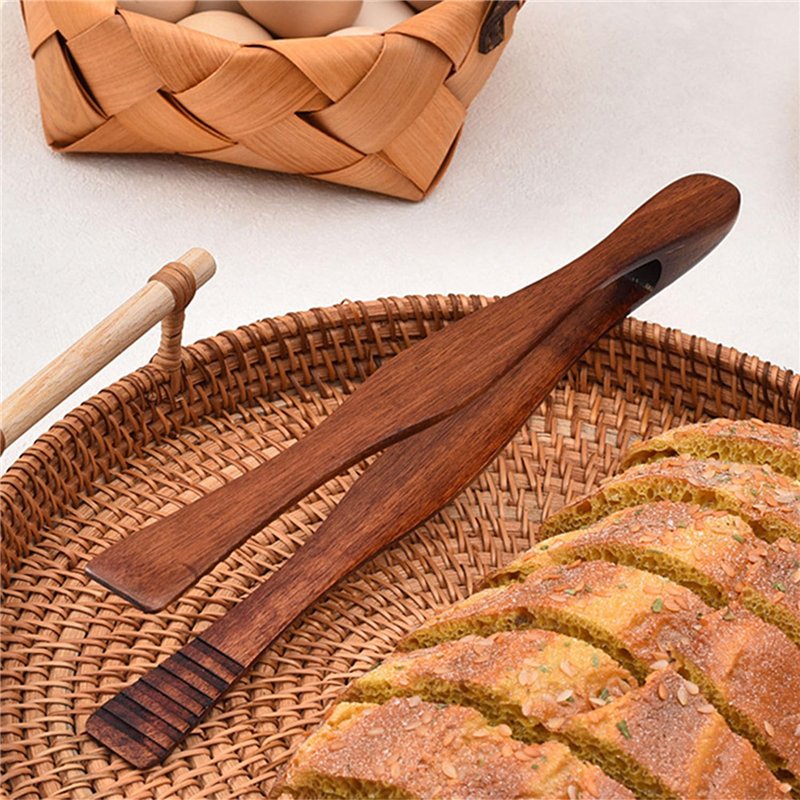 Image secondaire de Pinces Alimentaires en Bois, Pince de Cuisson en Bois, Pince Grille Pain, Pince à Pain Grillé, Buffet Pinces, pour Cuisine Campi