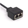 HTGuoji Câble adaptateur RJ45 mâle vers double femelle - Prend en charge Ethernet Cat 5/Cat 6 LAN pour changer de réseau entre d