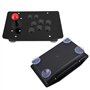 Bewinner Contrôleur d' PC, Manette de Jeu à 8 Boutons avec Manette de 50 mm de Type Trou Fixe Fixe, Boutons de Type Carte 3D Rep