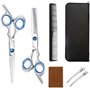 Ciseaux De Coiffure Professionnels Ciseaux Pour Cheveux Barbier 7 Pcs Kit Ciseaux De Coiffure Ciseaux De Coupe De Cheveux Gauche