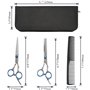 Ciseaux De Coiffure Professionnels Ciseaux Pour Cheveux Barbier 7 Pcs Kit Ciseaux De Coiffure Ciseaux De Coupe De Cheveux Gauche