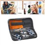 Ciseaux De Coiffure Professionnels Ciseaux Pour Cheveux Barbier 7 Pcs Kit Ciseaux De Coiffure Ciseaux De Coupe De Cheveux Gauche