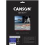 CANSON Infinity - Platine Fibre Rag - Pochette 10 feuilles de papier photo baryté A4 brillant - 310g/m² - Blanc Pur