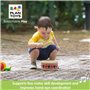 PlanToys Tambour pour Enfants - Jouet Musical en Bois dès 1 An - Batterie Enfant avec Maillet à Tête en Caoutchouc - Instrument 