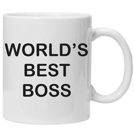 World's Best Boss Coffee Tasse Originale/Cadeau Anniversaire/Fête des Pâques/Céramique 350 ML/Idée Cadeau Original