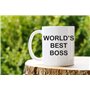 World's Best Boss Coffee Tasse Originale/Cadeau Anniversaire/Fête des Pâques/Céramique 350 ML/Idée Cadeau Original