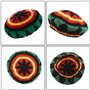 HunterBee Bonnet Rasta en Laine tricotée Reggae Chapeau Rasta jamaïcain coloré Bonnet au Crochet Ample Beret Rasta Homme
