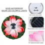 jindaaudio 4 Pièces Lampe Lotus de Bassin Flottant, Lampes Solaires à Capteur de lumière, Lampes de Pelouse étanches Extérieures