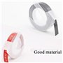 Upwinning 5 Rubans de Marquage 3D Compatible pour Dymo 9mm x 3m - Omega S0717930, Junior S0717900 - Noir sur Blanc/Rouge/Jaune/V