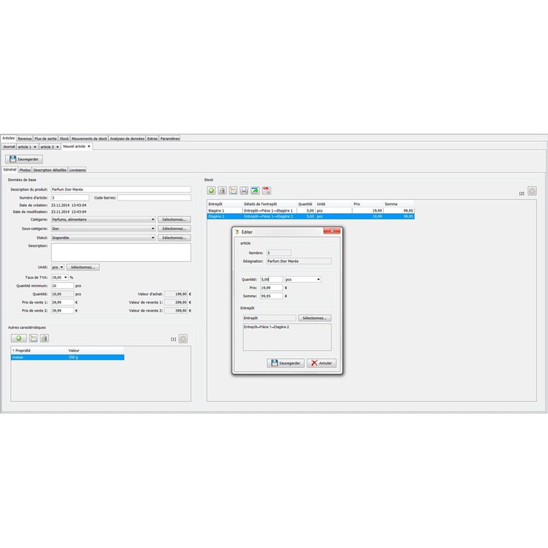 Image secondaire de Gestion des articles pour le magasin et l'entrepôt