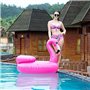 JOYIN 112 cm Fancy Gonflable Bouée de piscine gonflable avec support rafraîchissant Jouet pour fêtes aquatiques Fête d'été