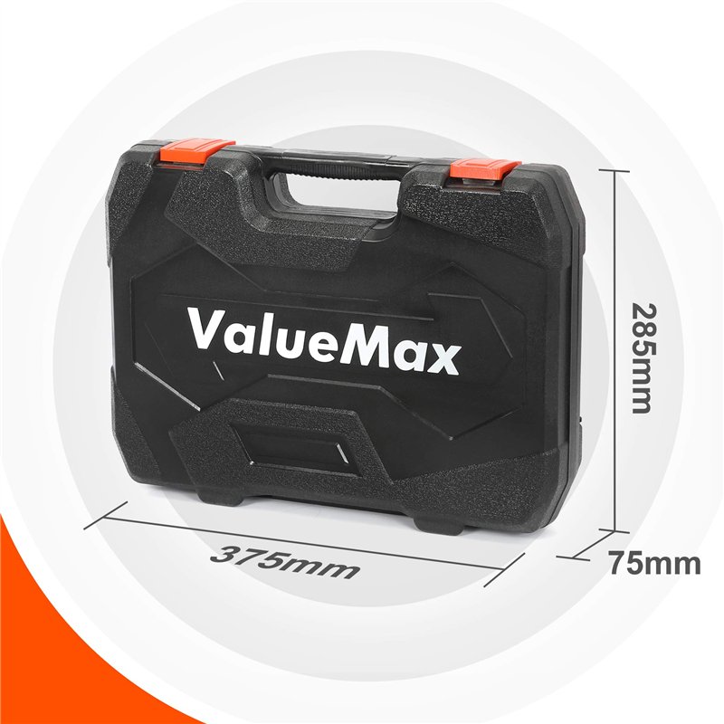 Image secondaire de ValueMax Boîte à Outils 150 Pièces, Mallette Outils de Réparation à Domicile, Trousse à Outils de Ménage Général avec Boîte de R