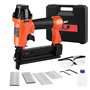 ValueMax Agrafeuse Pneumatique Multifonctionnelle 2 en 1 avec Boîte de Rangement Cloueuse 18GA avec 200 Agrafes et 200 Clous